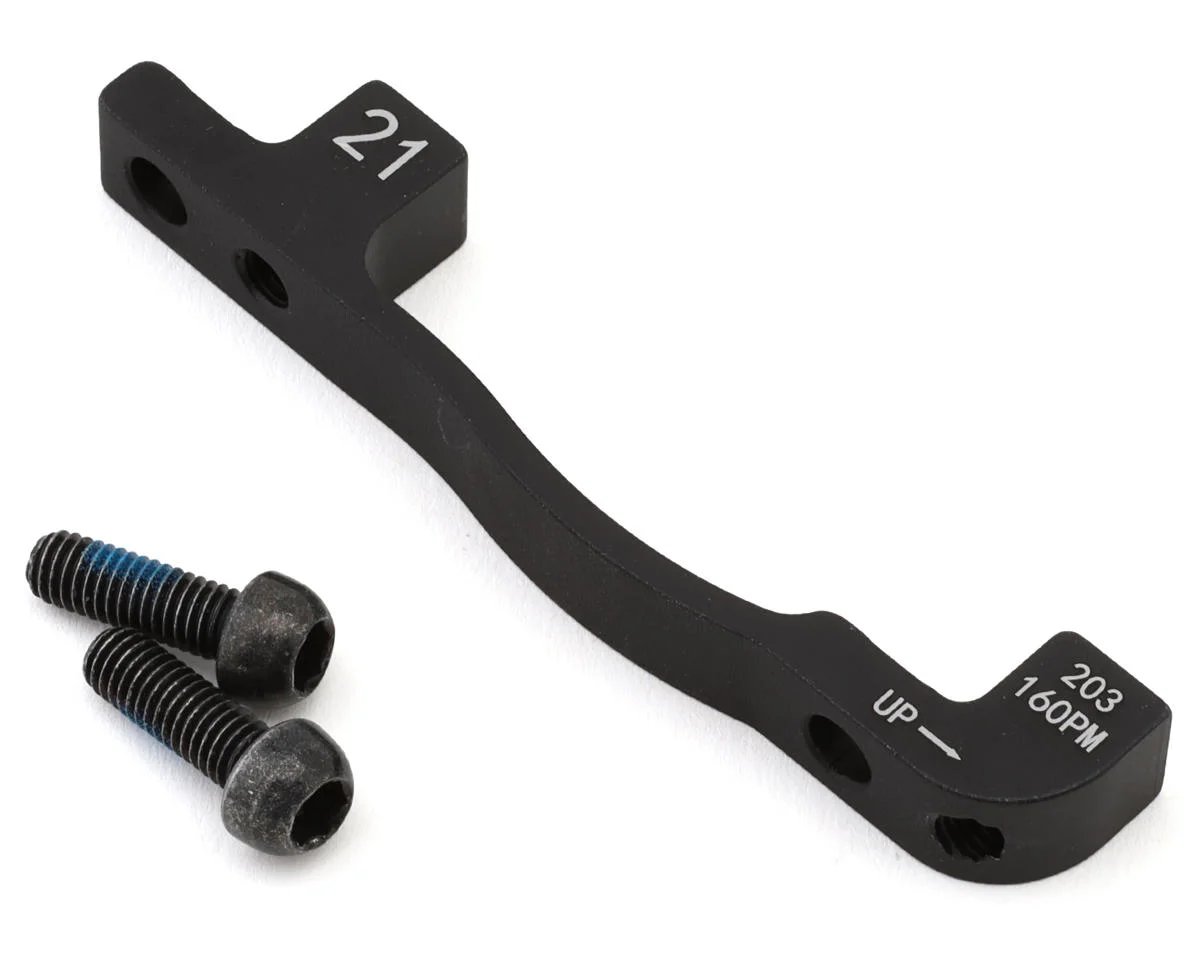 Hayes Disc Brake Adapters (Black) (160mm Post Mount) (203mm Front)